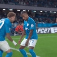 Lang segna ed esulta con David Neres: simpatico balletto per i due attaccanti | FOTO