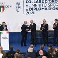 De Laurentiis riceve il Collare d&rsquo;Oro al Merito Sportivo: "A Napoli tutto &egrave; possibile" | VIDEO