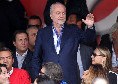 De Laurentiis allo stadio per Napoli-Roma: torna appositamente da Los Angeles