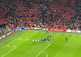 Ajax-Napoli 1-6: saluto degli azzurri sotto il Settore Ospiti | FOTO CN24