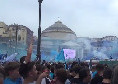 Festa scudetto - Piazza Plebiscito gremita di tifosi azzurri | VIDEO