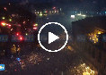 Festa scudetto Napoli, via a fuochi d'artificio: immagini da brividi a Piazza del Plebiscito riprese dal drone | VIDEO