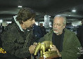 Tapiro d'Oro a De Laurentiis, parapiglia a Roma: Striscia accusa &quot;Staffelli strattonato dalla scorta del presidente del Napoli&quot;