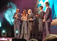 &quot;Il merito &egrave; del mister&quot;, siparietto Di Lorenzo-Spalletti sul palco: &quot;Te voglio bene assaje!&quot;