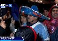 Sassuolo-Napoli 1-6, festa sotto la pioggia: guardate la reazione dei napoletani al Mapei Stadium | VIDEO