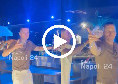 Trenino alla festa d'addio di Zielinski, giocatori Napoli scatenati | VIDEO