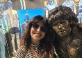 Sorpresa al Murales Maradona e al Museo Vignati: spuntano Dalma e Giannina Maradona! | FOTO