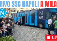 Milan-Napoli, arrivo in hotel a Milano in diretta con i tifosi napoletani! Seguilo stasera su CalcioNapoli24