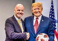 FIFA, anche Infantino si congratula con Trump: &quot;Due Mondiali negli USA, il calcio unisce il mondo&quot;