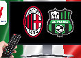 Coppa Italia: dove vedere Milan-Sassuolo gratis in Tv e streaming