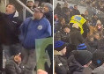 Tifoso Napoli cacciato dalla tribuna a Bergamo tra insulti razzisti | VIDEO