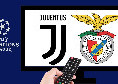 SkySport o Prime Video? Dove vedere Juve-Benfica in Tv e streaming