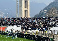 Como-Napoli, finalmente tornano gli ultras in trasferta: l'immagine del settore ospiti | FOTO