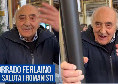 &quot;Saluta i tifosi romanisti?&quot;. Guardate la reazione di Corrado Ferlaino | VIDEO