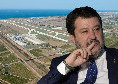 Salvini: &quot;Aeroporti, c'&egrave; spazio per lo scalo a Grazzanise&quot;, l&igrave; vicino il Napoli vuole il nuovo centro sportivo