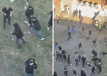 Assurdo, scontri tra gruppi napoletani sotto il settore ospiti! | VIDEO