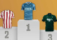 La quarta maglia del Napoli vince il premio di Footy Headlines come &quot;miglior maglia&quot; di aprile