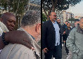 &quot;Forza Napoli!&quot;. Allo stadio arrivati il socio di Shaquille O'Neal ed il nuovo socio di maggioranza del Napoli Basket | VIDEO