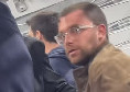 Fabrizio Romano a San Siro per Inter-Lazio: esultanza sfrenata al gol di Bisseck | VIDEO