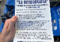 Napoli-Cagliari, maxi coreografia in curva B: ecco il volantino con tutte le istruzioni! | FOTO