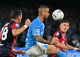 Napoli Cagliari 0-0: Spinazzola si divora il vantaggio a porta vuota