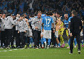 Anche la Juventus fa le congratulazioni al Napoli per lo scudetto