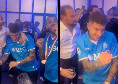 Festa Scudetto Napoli, Manna scatenato balla con Di Lorenzo e Spinazzola | VIDEO