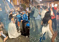 Turisti a Sorrento per sposarsi: non sapevano ci fosse la festa scudetto del Napoli | VIDEO