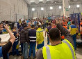 Il Napoli vince e il capannone SDA si blocca! Anche gli operai della logistica fanno festa | VIDEO