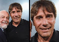 Conte in lacrime alla festa scudetto del Napoli: lo scatto con De Laurentiis | FOTO