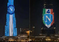 Il grattacielo Burj Khalifa di Dubai si tinge d'azzurro per lo scudetto: svelato l'autore del gesto