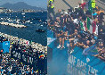 Festa scudetto, giocatori scatenati sul bus scoperto! Nuove immagini mozzafiato | VIDEO