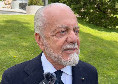 De Laurentiis: &quot;Il Papa esprime una luce straordinaria, gli ho parlato di una iniziativa. La vittoria del Napoli ha un valore sociale, vinto con una squadra multietnica e multireligiosa&quot;