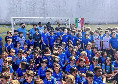 Anguissa, Spinazzola e Juan Jesus alla scuola calcio dei loro figli: tanti regali per i pap&agrave;