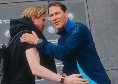 De Bruyne &egrave; arrivato nel ritiro del Belgio, il saluto con Rudi Garcia | FOTO