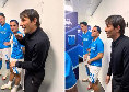 Quant volte c'ha provato?!: Conte e il siparietto inedito negli spogliatoi dopo Napoli-Cagliari | VIDEO