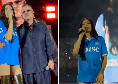 Elodie indossa la maglia del Napoli in concerto al Maradona | FOTO