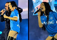 Elodie, concerto allo stadio Maradona con la maglia del Napoli! | VIDEO