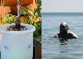Lukaku si gode l'ultima settimana di vacanza tra bagni nel ghiaccio e in mare | FOTO