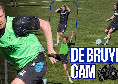De Bruyne-Cam: skills, 1&deg; 'gol' e giocate del primo allenamento col Napoli | VIDEO CN24