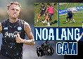 Lang-Cam: skills, colpi di tacco, elastico e giocate nel primo allenamento col Napoli | VIDEO