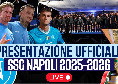 Presentazione SSC Napoli 2025-2026, stasera alle 20:40 evento live su CalcioNapoli24!