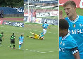 Napoli-Catanzaro, ecco il primo gol di Lucca! Si procura e trasforma il rigore | VIDEO