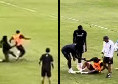 Paura per Di Lorenzo in partitella, colpo alla caviglia di Coli Saco mentre andava al tiro | VIDEO CN24