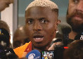 Osimhen: &quot;Tifosi del Galatasaray i migliori al mondo: avete visto cosa hanno fatto stasera?&quot;