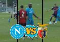 Lukaku-CAM, due occasioni in Napoli-Casertana: ci prova con una punizione dal limite! | VIDEO