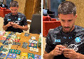 Svago serale a Castel di Sangro: Simeone sfida Meret al gioco da tavolo | FOTO