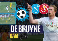 Kevin De Bruyne CAM in Napoli-Girona: una doppietta, un assist e un gol fallito | VIDEO