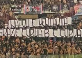Ultras Catania, striscione in onore dei tifosi napoletani | FOTO