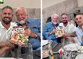 De Laurentiis ospite di Diego Vitagliano: in regalo il libro sulla pizza napoletana | FOTO